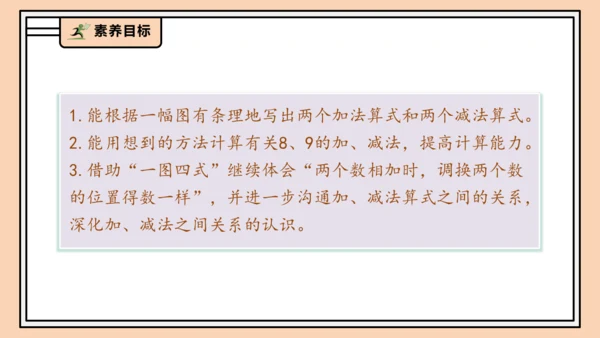 【课堂无忧】人教版一年级上册-2.8 8和9的加减法（课件）(共31张PPT)