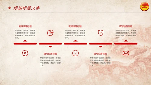 红色稳重青春梦中国共青团工作报告PPT模板