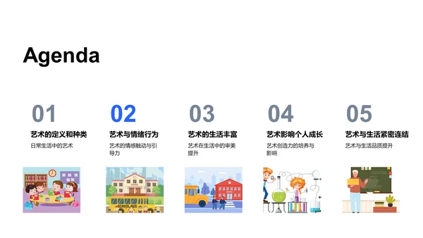 艺术润物生活PPT模板