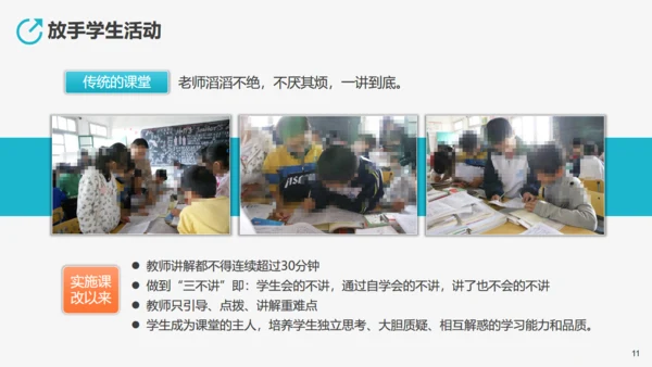 学校教学工作先进经验交流汇报通用PPT模板