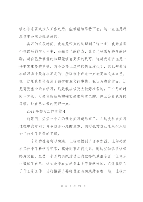 2022年实习工作总结10篇.docx