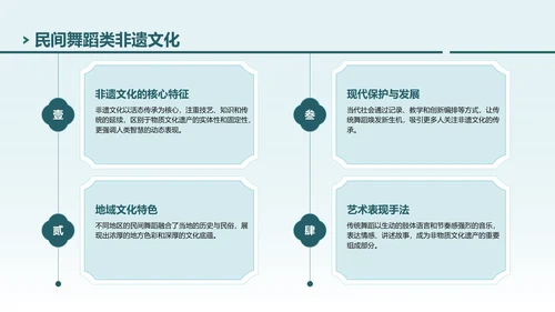 绿色中国风探寻非遗文化之美PPT模板