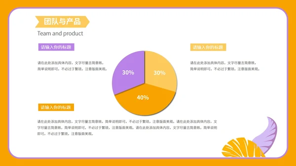 橙色卡通简约商业营销策划方案PPT模板