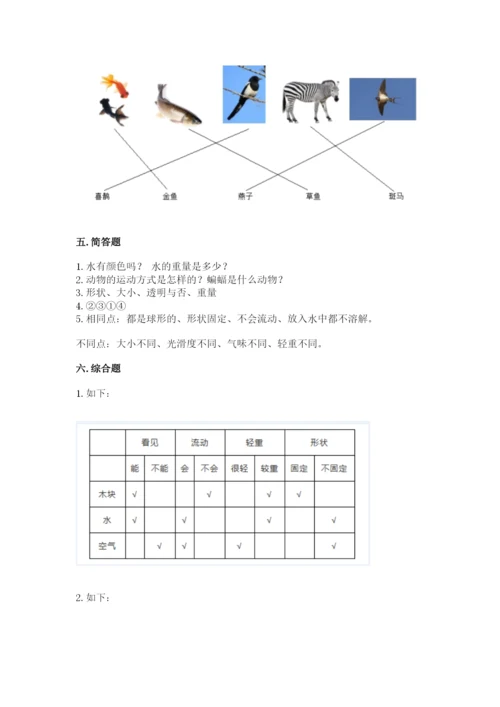 教科版一年级下册科学期末测试卷带答案（实用）.docx