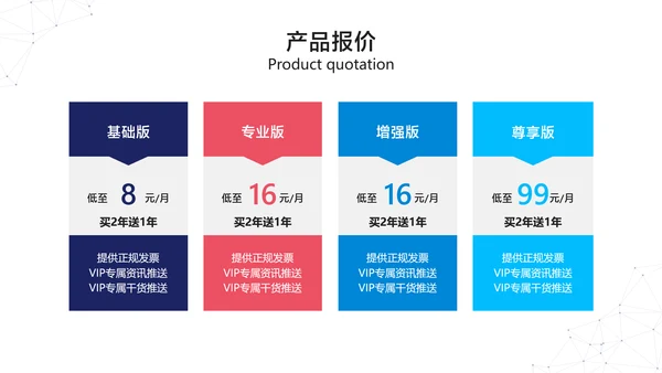 蓝白色商务风互联网软件产品介绍