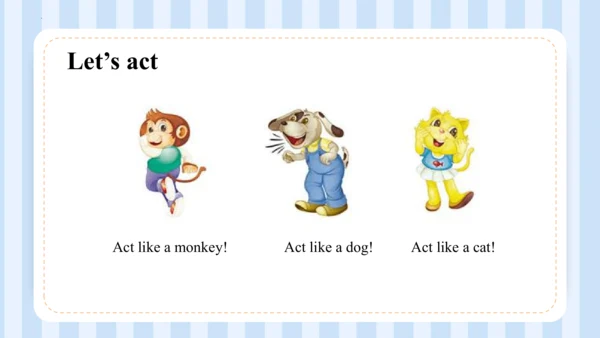 Unit 1 Hello I‘m monkey Lesson 5 - Lesson 6 课件(共44