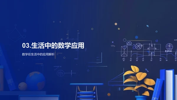 数学在生活中的应用PPT模板