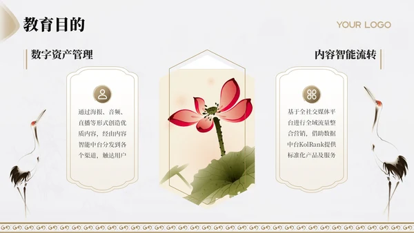 古代文学诗词赏析古风简约PPT模板