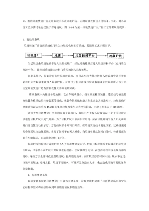 第二篇生活垃圾焚烧技术工艺模板.docx