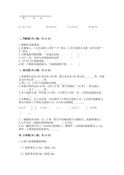 人教版六年级下册数学期末测试卷精品【历年真题】.docx