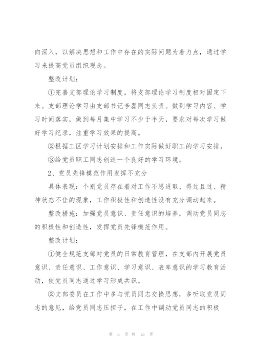 支委会检视问题情况报告.docx