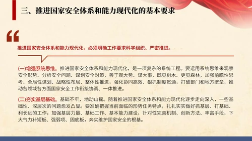 2024二十届三中全会学习辅导百问推进国家安全体系和能力现代化党课ppt