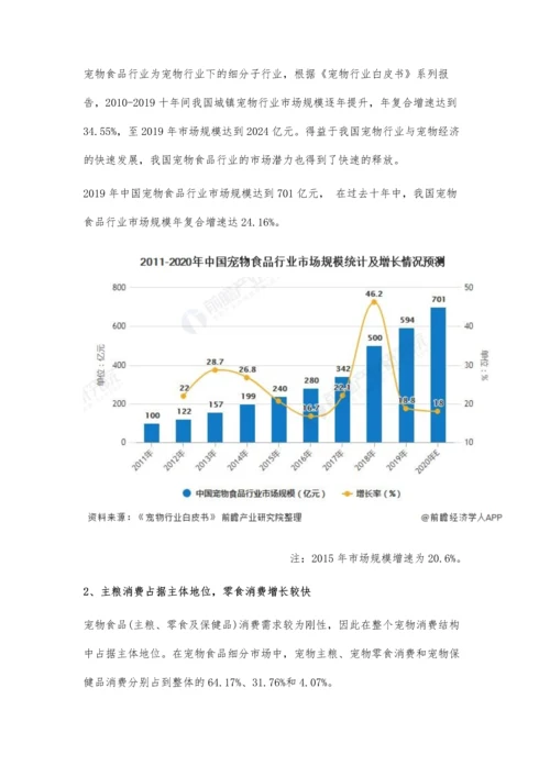 中国宠物食品行业市场现状及竞争格局分析-市场集中度仍相对较低.docx