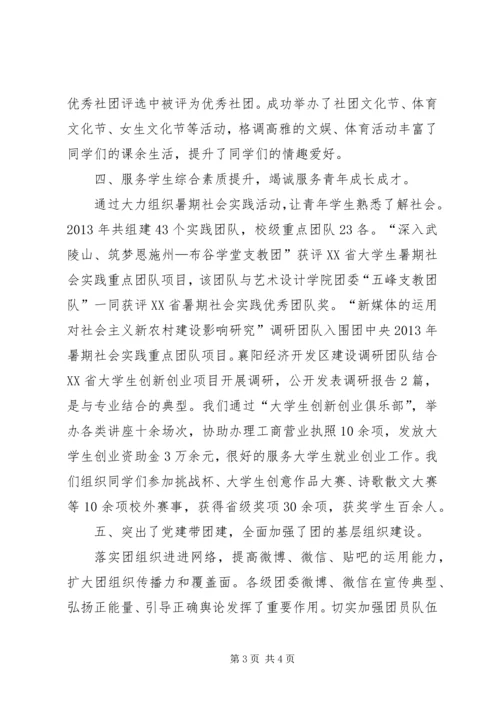 在纪念五四运动95周年建团93周年表彰大会上的讲话 (5).docx