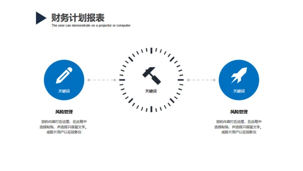 蓝色大气创业融资商业计划书通用PPT模板