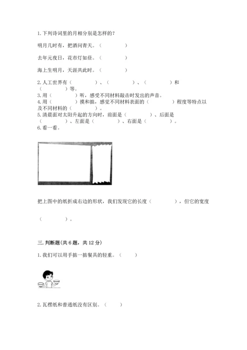 教科版科学二年级上册《期末测试卷》加答案.docx