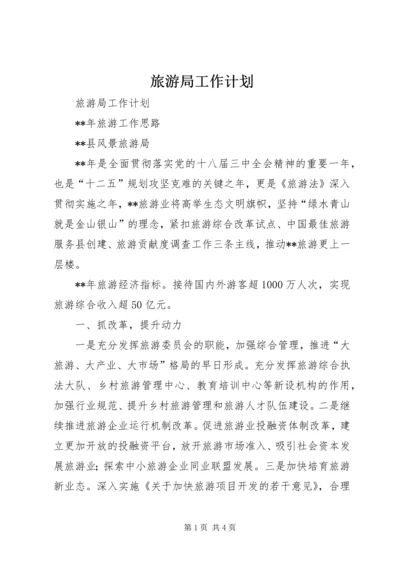 旅游局工作计划 (5).docx