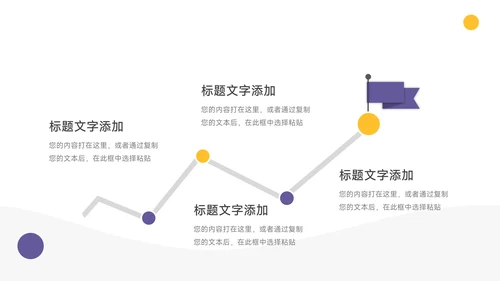 黄紫简洁员工心态管理培训PPT模板