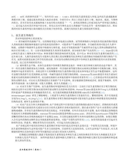 抗生素生物毒性及对环境的影响的调研报告.docx