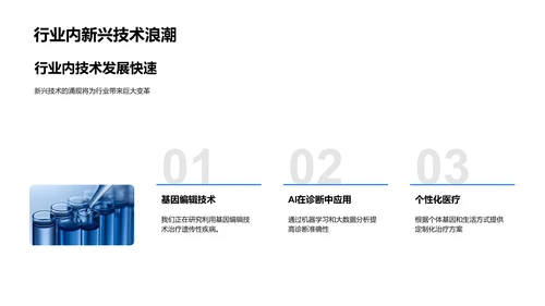 季度生物医疗报告PPT模板