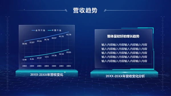 蓝色简约互联网科技项目策划PPT模板