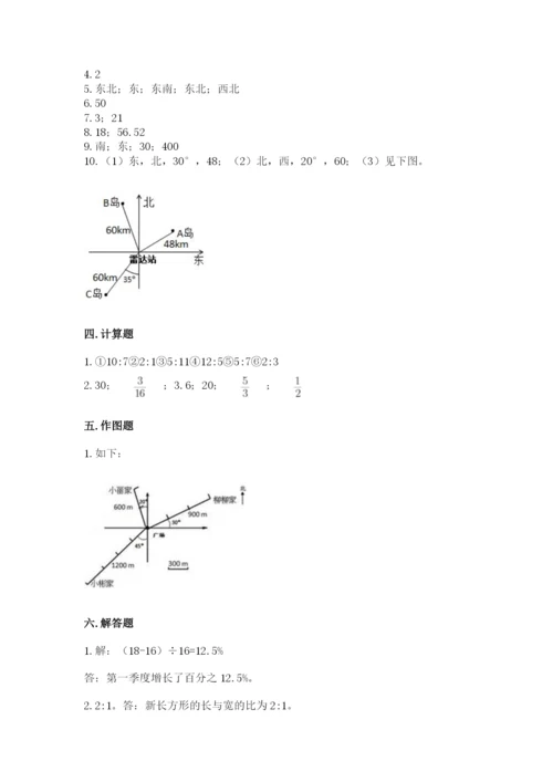 2022六年级上册数学期末考试试卷带答案（巩固）.docx