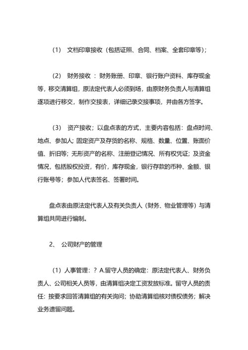 公司清算方案.docx