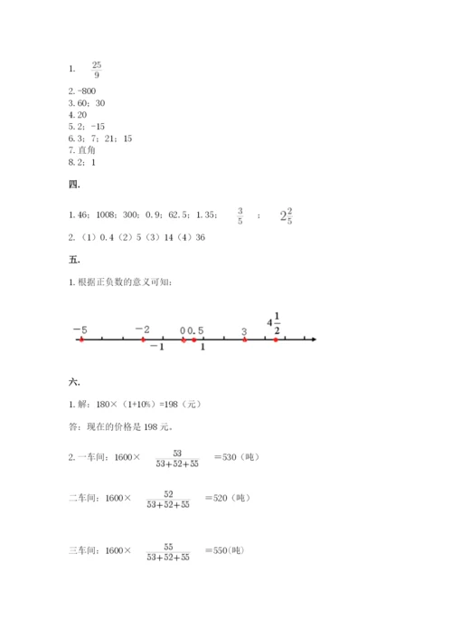 苏教版数学小升初模拟试卷【名师系列】.docx