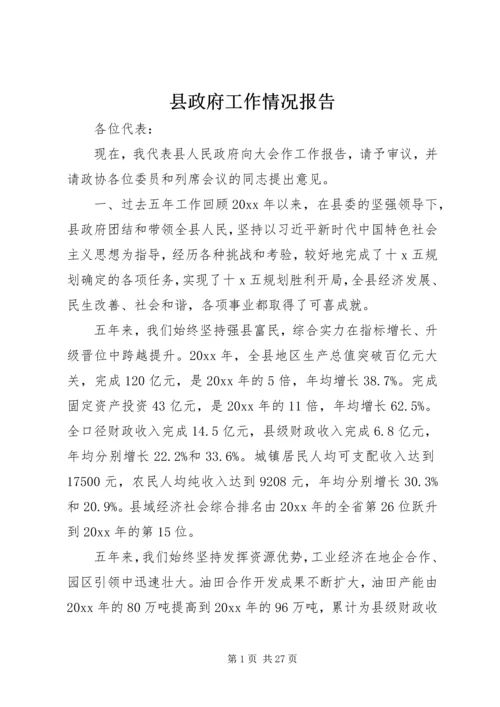 县政府工作情况报告.docx