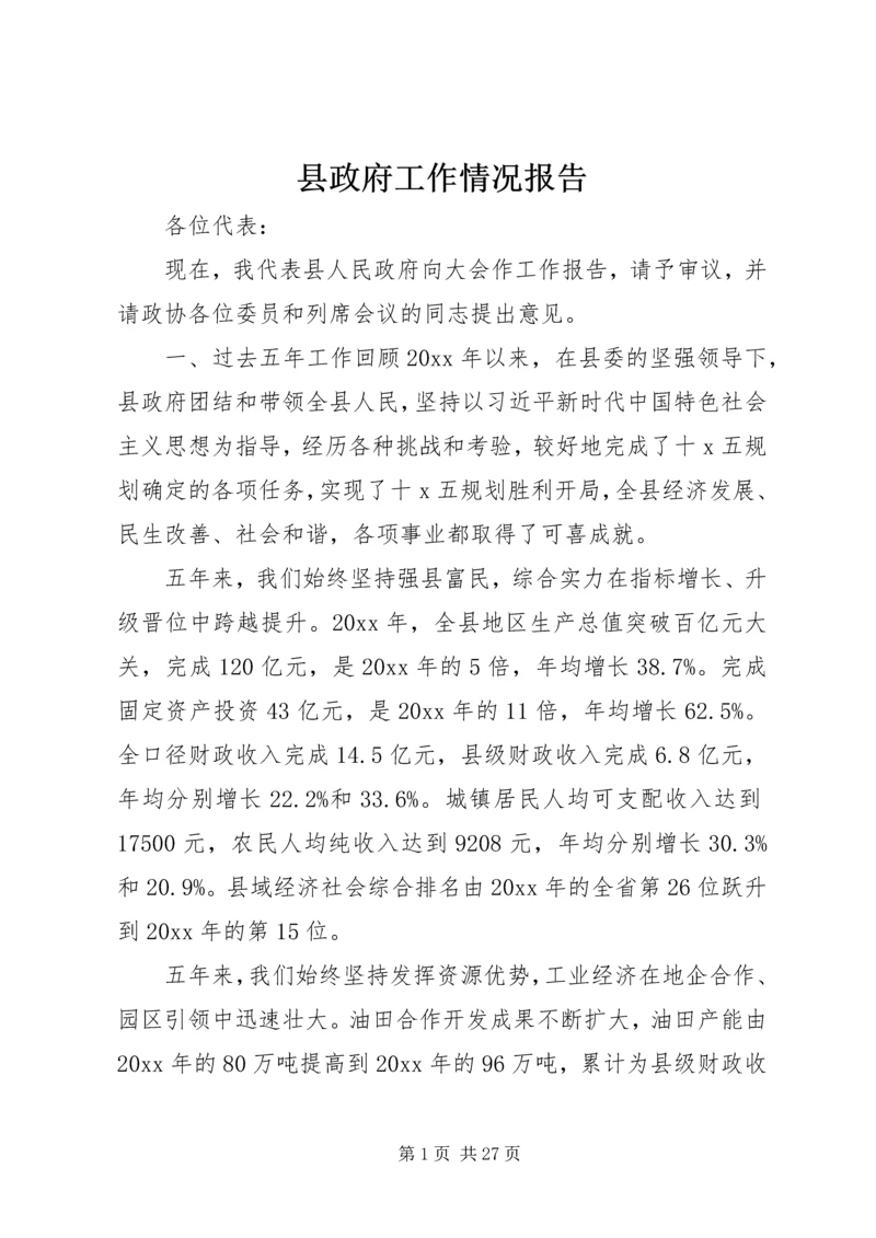 县政府工作情况报告.docx