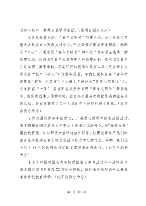 团支部目标管理考核自查情况报告 (2).docx