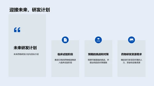 药物研发季度报告PPT模板