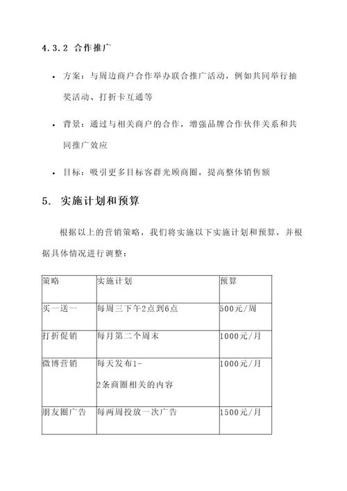 关于商圈的营销方案