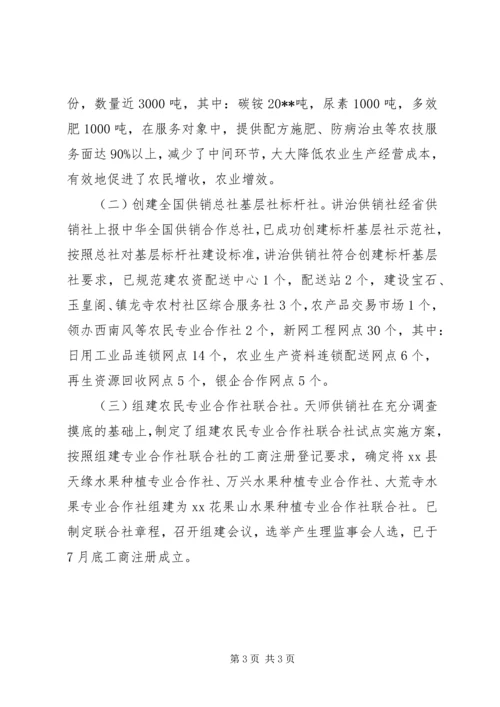 基层供销社综合改革工作报告 (2).docx