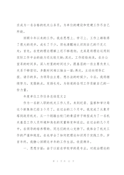 年度单位工作任务总结范文2021.docx