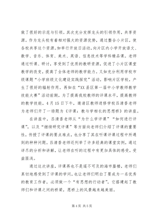 共享、互补、双赢小片区管理的主要做法与思考.docx