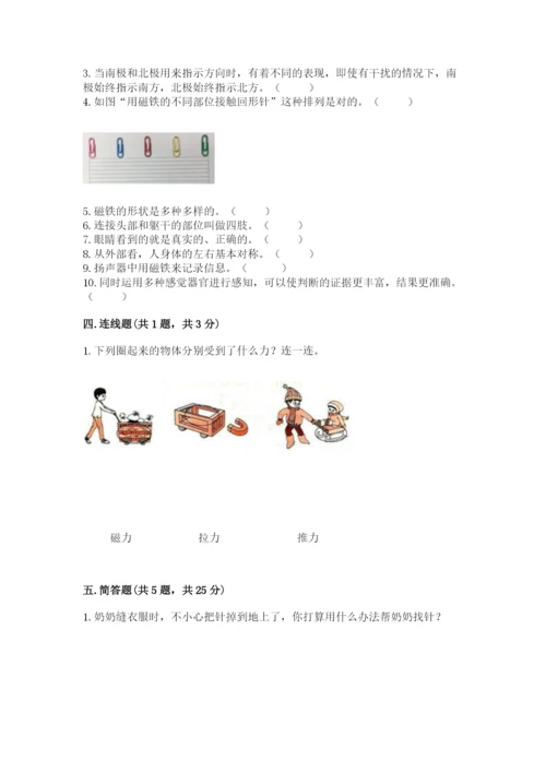 教科版小学科学二年级下册 期末测试卷精品【实用】.docx