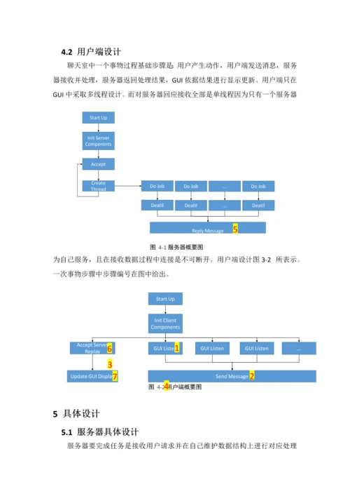 java大作业设计方案报告JAVA聊天室.docx