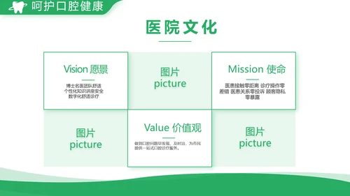 绿色简约牙科口腔工作总结动态PPT