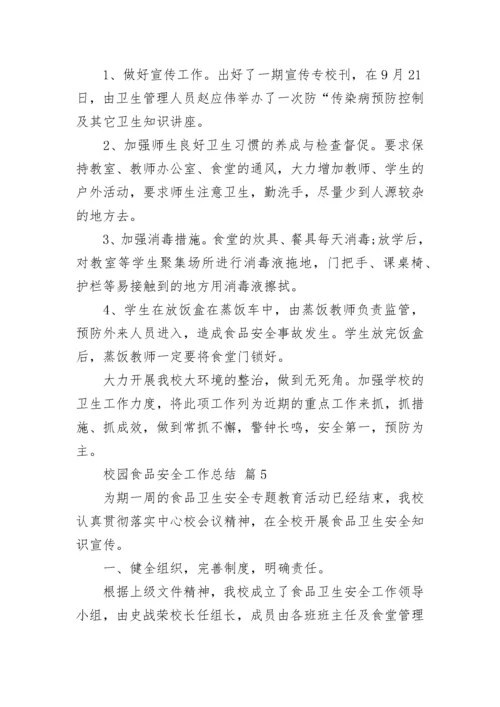 校园食品安全工作总结.docx