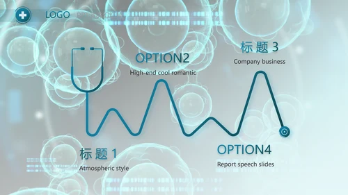 蓝色生物基因细胞医疗科技动态PPT