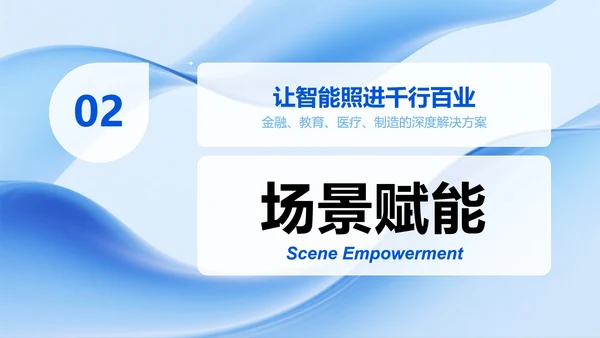蓝色微质感简约风Deepseek介绍PPT模板