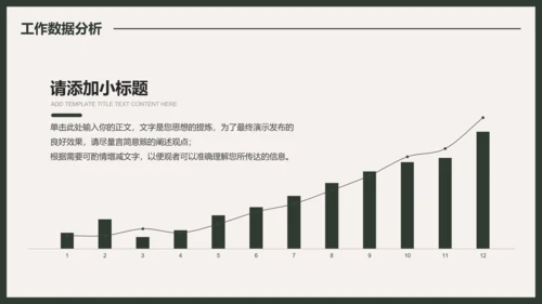 简约植物风年终工作总结汇报PPT模板