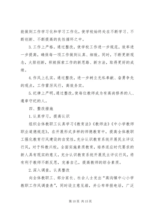队伍建设年整改方案.docx