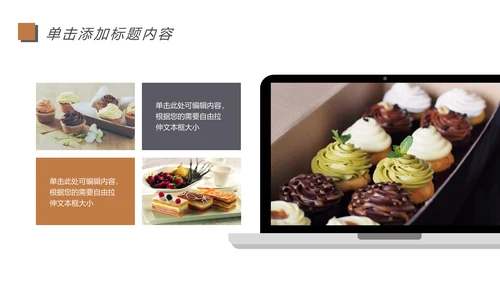 餐饮美食甜点咖啡休闲下午茶动态PPT模板