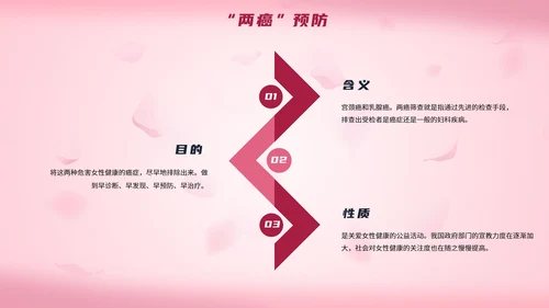 简约粉色女性生理健康PPT模板