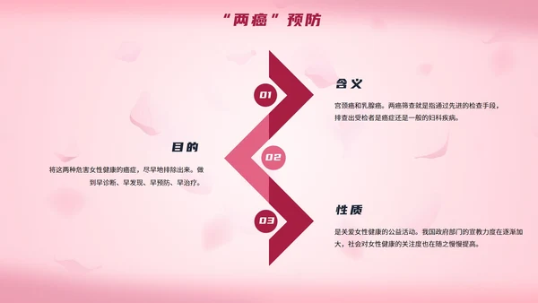 简约粉色女性生理健康PPT模板