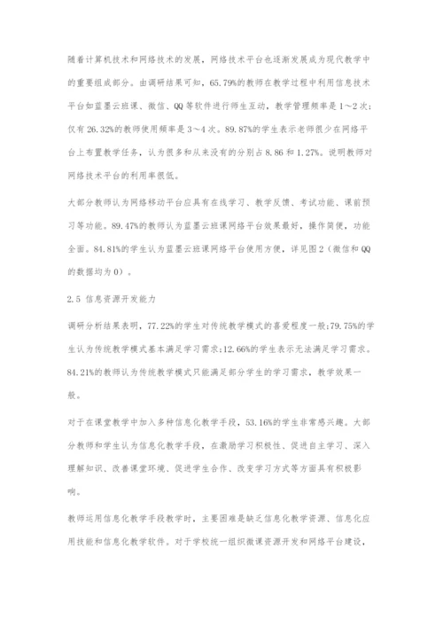 制剂技术信息化教学现状及需求分析.docx