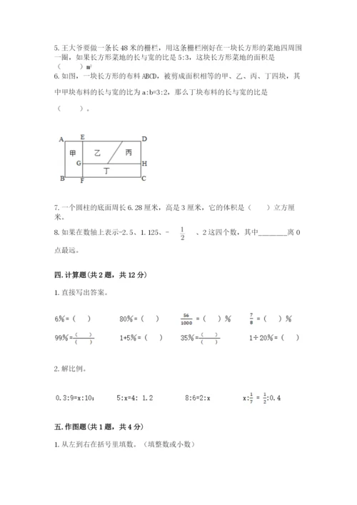 重庆市城口县六年级下册数学期末测试卷精编.docx