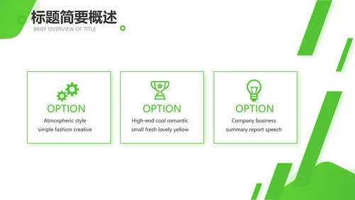 绿色小清新医疗保健品行业动态PPT